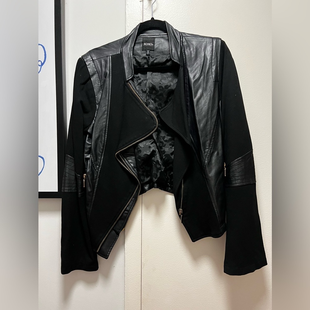 Faux leather jacket